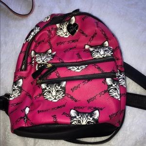 Betsy Johnson Cat Backpack